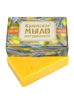 Крымское мыло натуральное на оливковом масле «Абрикос»